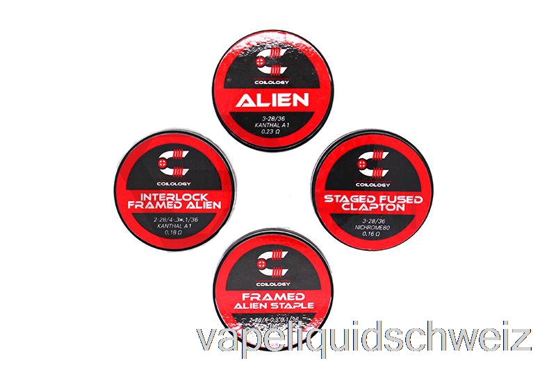 Coilology Performance Vorgefertigte Spulen Interlock Framed Staple Alien – 0,13 Ohm Ka1 Vape Ohne Nikotin